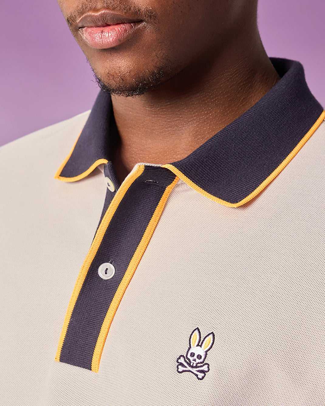 Polos Psycho Bunny Dallas Pique Polo Shirt Pearl Homme | YWH-49978000